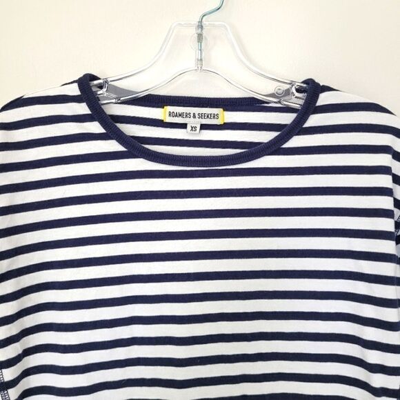 ROAMERS & SEEKERS nautical stripe LS tee - Picture 2 of 7